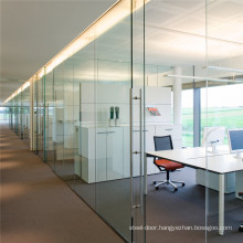 Glass Wall System Partition Price Interior Exterior with Aluminium Framed Frameless Door Sliding Folding Movable Frosted